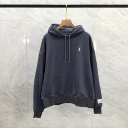 Herrar franska brev hoodie streetwear höst vinter vintage grå huva jumper tröjor för kvinnor 23fw 1 september