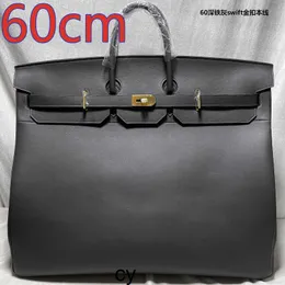 Tote 60cm Handmade Bag Hac Bag Large Travel Bag Large Capacity Bag Leather Travel Bag Domineering Men's Bag