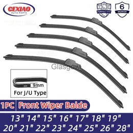 الزجاج الأمامي ممسحة سيارة ممسحة J -HOOK الزجاج الأمامي ممسحة Automobile Wiper Rubber Soft Rubber 13 "18" 20 "21" 22 "24" 26 "x0901