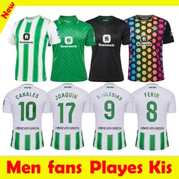 23 24 24 REAL BETIS ISCO SOCCER Jerseys Copa Del Rey Final na wyjazd Joaquin B.Iglesias Camiseta de Futbol Juanmi Estadio Czwarty trzeci 2023 Specjalny bramkarz dla dzieci Manga Corta