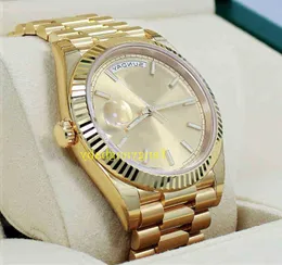 Papiery z najwyższej jakości zegarek 40 mm Day-Date Pridd 18K żółte złote japońskie ruch Automatyczny męski zegarek B P Maker 2qu3fo45yzrwkk7r0