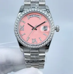Luxury Women's Watch Calendar of the Week enameled diamond 36mm stainless steel designer sports watch can be worn by men and women