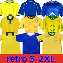 1978 1998 Brasil Retro Soccer Jerseys Carlos Romario Ronaldo Ronaldinho 2002 Shirts Vini Jr Adriano Joelinton Kaka Brazils 1988 2000 1957 2010 99フットボールシャツ