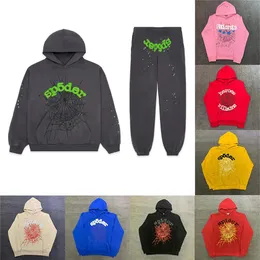 51 New Colors Spider Hoodies SP5DER Young Thug 555555 Angel Pullover Pink Red Hoodie Hoodye Pants Men Top-Quality SP5Ders Graphic 2110