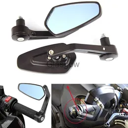 Espelhos de motocicleta Acessórios de espelhos de motocicleta Acessórios de alumínio 78 "Guidão final espelho retrovisor para Yamaha Fz1 Fz6 Fz8 para Cafe Racer Moto Retrovisor x0901