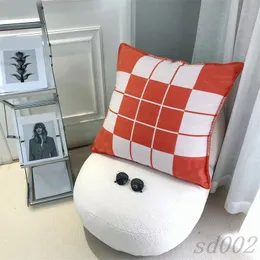 Salon luksusowy projektant poduszek sofa poduszki okładka pokój pokój w kratę litera poduszka moda codzienna klasyczna modna modna popularna s04