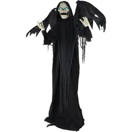 Life Animatronic Reaper, Halloween ds. Halloween D Cor, Multi color, 1 57 funtów