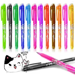 PCS/SET Multi-Color Erasable Gel PEN 0.6mm Kawaii PENS 학생 작성 창조적 인 그리기 도구 사무실 학교 공급 문구