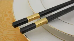 يابانية من سبائك عيدان القطع الإبداع في فندق Creative Chopsticks Hotel Chining Chopsticks Gold Silver Black Chopsticks