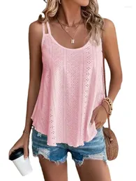 Damen Tanks Sexy Strickoberteile für Frauen Lose Camis Patchwork Streetwear Cothing Mode Ärmelloses T-Shirt Sommer Beachwear Weste