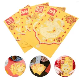 Confezione regalo 30 pezzi Buste carine Carta con motivo drago Pacchetti rossi anno cinese