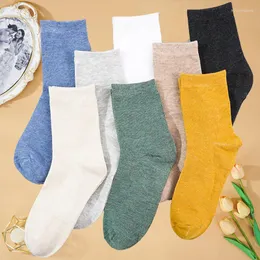 Men's Socks 7 Pairs/Lot Cotton Casual Short Fashion Breathable Male Street Fashions Long Funny Sock Crew Comfortable Pack