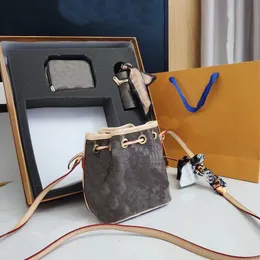 2023 set di tre pezzi di lusso europeo e americano mini borsa fortunata borsa a secchiello borsa a tracolla borsa a tracolla di lusso 5A borsa da viaggio boutique di design designer con confezione regalo