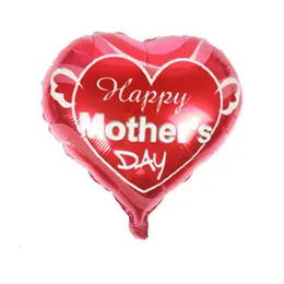 Fader och mor älskar hjärta form ballonger lycklig mors dag aluminium folie ballong mor festival globol balloons250b
