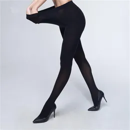 5 pçs plus size 120d outono e inverno quente elástico collants meia-calça para mulher confortável elástico tamanho grande tights288g