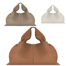 Mulheres Totes Bag Numero Neuf Designer Full-Grain Texturizado Couro Totes Bolsa Dumpling Bag Layer Cowhide Hand-held Single Ombro Messenger