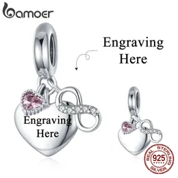 Charms 925 Sterling Silber Buchstaben Maßgeschneiderter Liebesanhänger für Frauen Maßgeschneidertes Geschenk Schmuck DIY Herstellung Nur 14 Zeichen 230831