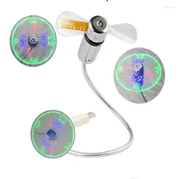 Night Lights USB Small Light Mini With Fans Time And Temperature Display For Laptop Power Bank Notebook PC Computer Dropship