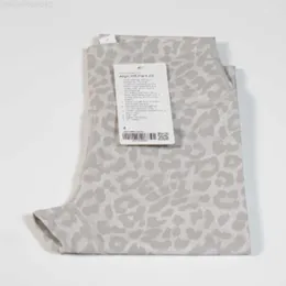 LL yoga Lu-088 Calças femininas com estampa de leopardo para ioga, academia, esportes, corrida, levantamento de bunda apertada, secagem rápida, respirável, feminina, cintura alta, leggings, roupas esportivas, fitness