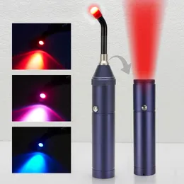 Face Massager Red Light Therapy Device Cold Sore Canker Treatment Infrared Wand for Mouth Nose Ear Knee Feet Hands Ankle 230831