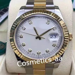 Luksusowe zegarki zegarek 126301 116333 41 mm kalendarz Azja 2813 Mechaniczna automatyczna bransoletka ze stali nierdzewnej Oryginalna pudełkowa papier Montre de Luxe Sapphire Waterproof