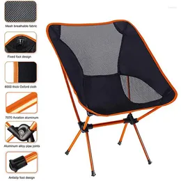 Camp Furniture Travel Folding Chair Moon Outdoor Camping Chairs Beach Fishing Ultralight Hiking Picnic Seat Tools Portable