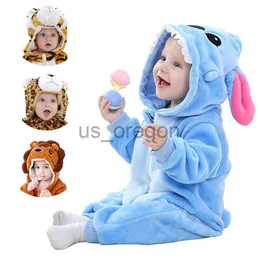 home clothing 23Y Baby Animal Costumes Unisex Toddler Onesie Halloween Dress Up Romper Soft Facecloth Warm and Cute Pajamas x0902