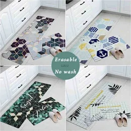 RULDGEE Non-slip Oil Proof Waterproof PU PVC Carpet for living Room Modern Kitchen Mat Bedroom Rug HKD230901