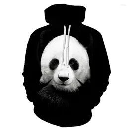 Sweats à capuche pour hommes Animal Panda pour hommes femmes enfants Kawaii vêtements drôles impression 3D automne pull à manches longues garçon fille enfants Anime sweat à capuche