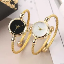 Other Watches automatic Women Small Gold Bangle Bracelet Luxury es Stainless Steel Ladies Quartz Wrist Brand Casual Women T230905