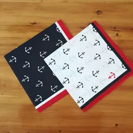 Eşarplar 55cm Pamuk Ankraj Hip Hop Paisley Bandana Kare Kara Sargısı Boyun Bilek Band Graffitin B-Boyin Kadın Erkekler 230831