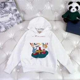 Designer roupas de bebê crianças moletons criança suéter tamanho 100-150 cm personagem de desenho animado carta impressão moletons para meninos meninas ago25