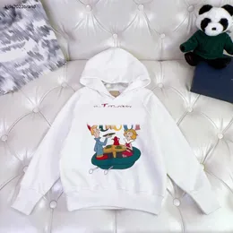 Ropa de bebé de diseño, sudaderas con capucha para niños, suéter para niños, tamaño 100-150 CM, sudaderas con estampado de letras de personajes de dibujos animados para niños y niñas Aug25