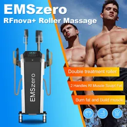 HI-EMT Roller massage 2 in 1 slimming Machine EMSlim NEO Body weight loss Building Muscle Stimulator EMSzero 4 handles RF EMS Muscle sculpting 14 Tesla beauty device