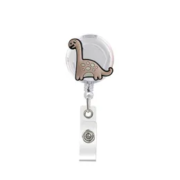 File per biglietti da visita I fiori Bobina porta badge retrattile con clip a coccodrillo Nome Porta tessera infermiera Decorativo Consegna a goccia personalizzata Ot6Kq