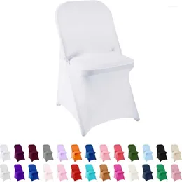 Pokrywa krzesełka 5pcs składanie spandeksu rozciągnięć na domową restaurację bankietową imprezę jadalnią Universal Decoration