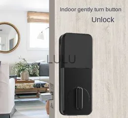 Türschlösser Bluetooth Smart Door Lock Passwort Elektronische Türverriegelung Digitaler Tastatur Tastatur Entsperren Sie intelligente Schloss Holztür für HEKD230902