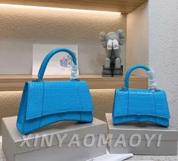 Top skórzany projektantka damska, jedno ramię torebki crossbody nowa moda wszechstronna torba na klepsydry krokodyl