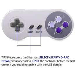 Kontrolery gier Joysticks 2,4 GHz Wireless Super NES Classic Controller Gamepad Joystick kompatybilny z konsolą SNES/SFC do ładowania HKD230902