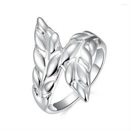 Cluster Rings Wedding Jewelry Fashion Noble Female Charm WOMEN Lady Party Ring Silver Color
