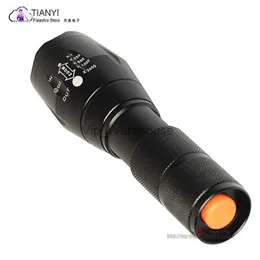 Torches A100 Telescopic Focusing Multi-funkcja silna latarka światła czerwono/biała/niebieska/zielona czterokolorowa światła źródło domowe RGB Torch HKD230902