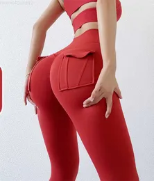 LULL Yoga Suit PLLsh Align Leggings Fast and Free High Waisted Butt Pockets For Sexy Running Cycling Pants Sportswear