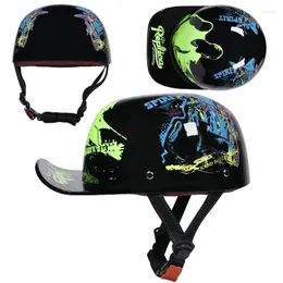 Motorcykelhjälmar Summer Baseball Cap Hjälm Electric Bicycle Cycling Half ABS Högkvalitativ Fashion Cool Nödvändig säkerhet