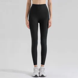 LL Yoga Pants Wysokie palety Fitness Fitness dwustronny Dziewięciopunktowe sport