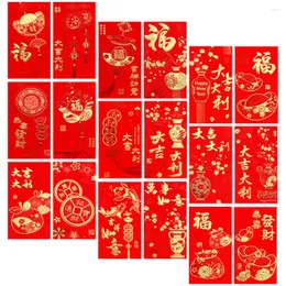 Gift Wrap 36 Pcs China Red Luck Money Bag Festival Envelope Cartoon Wallet Chinese Envelopes Year 2023 Paper Hongbao