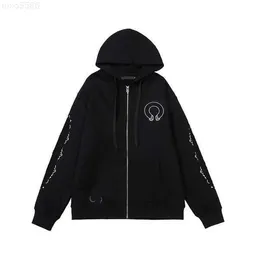 Winter Designer Mans Hoodies Hoody Sweatshirts Pullover Loose Long Sleeve Womens Sweaters Letter Knitted Black Horseshoe Clothingj1cl