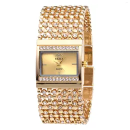 Armbandsur mode kvinnors rostfritt stål kvarts titta på gåva reloj de cuarzo mujer 2023