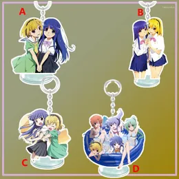 Kreki anime stojak na brelok Higurashi, kiedy płaczą houjou satoko furude rika pasek breakring podwójny pulpit Dekoracja komputerów stacjonarnych 8 cm 8 cm