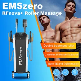 Emszero Roller Massage 2 в 1 машине Emslim Neo Building стимулятор мышц 4 ручки с RF EMS Muscle Sculpting 14 Tesla Hiemt Body Sulming Salon оборудование