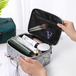Totes Ins Cosmetic Bag Women's Waterproof Storage Bag Travel Organizer Diamond Pattern Makeup Box Capacity Makeup Boxstylishhandbagsstore